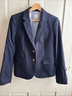 J. Crew Navy Blazer with Gold Buttons